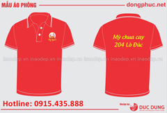 Áo nhà hàng Mỳ chua cay - Lò Đúc