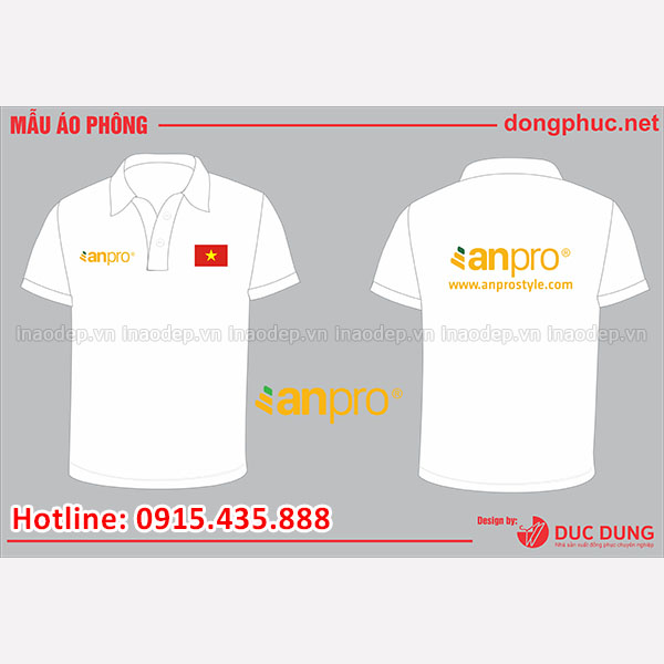 In áo cổ bẻ công ty Anpro