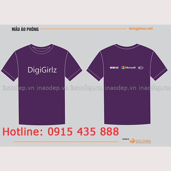 In áo đồng phục DigiGirlz