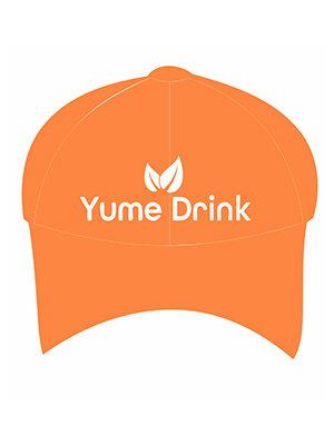 In mũ lưỡi trai quán Yume Drink