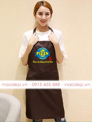 In tạp dề Cửa hàng Pizza Phúc Vượng