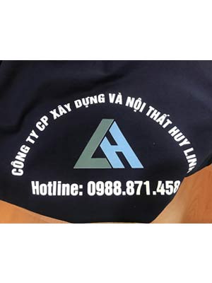 In áo phông Công ty cổ phần Xây dựng và nội thất Huy Linh
