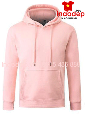 Áo nỉ Hoodie màu hồng