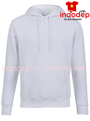 Áo nỉ Hoodie màu trắng