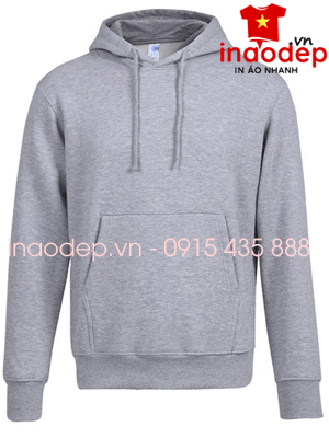 Áo nỉ Hoodie màu xám