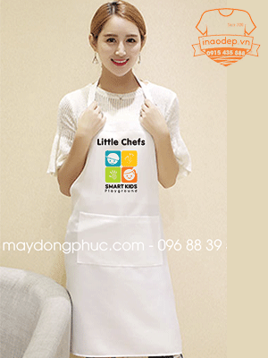 In tạp dề Little Chefs Smart Kids