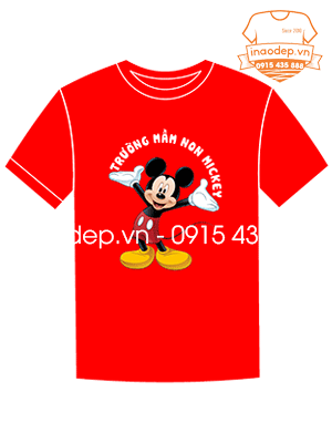 In áo phông Trường mầm non Mickey