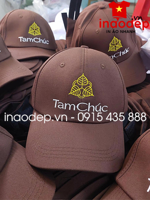 In mũ lưỡi trai Tam Chúc