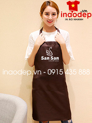 In tạp dề Quán Coffee Fashion San San