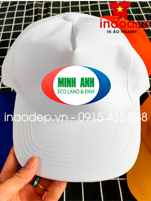 In mũ lưỡi trai Eco Land & Envi Minh Anh