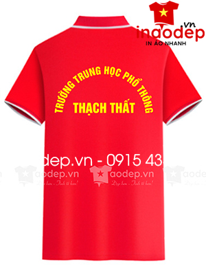 In áo phông Trường trung học phổ thông Thạch Thất