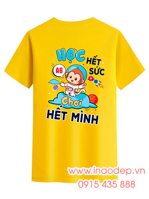 In áo Lớp A6 2023-2027 - Học hết sức Chơi hết mình