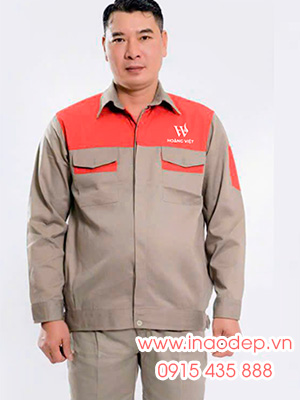 In đồng phục bảo hộ Công ty Hoàng Việt