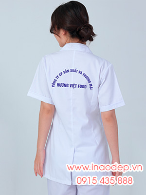 In đồng phục y tế Công ty CP Sản xuất và Thương mại Hương Việt Food