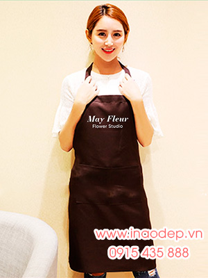 In tạp dề Studio Flower May Fleur