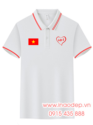 In áo Lớp E Trường PTTH Cẩm Bình niên khóa 1985-1988