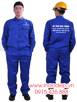 In đồng phục bảo hộ Bê tông Đức Thắng