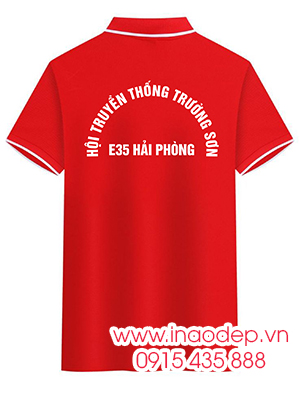 In áo phông Hội truyền thống Trường Sơn E35 Hải Phòng