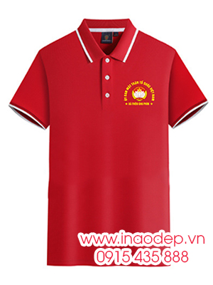 In áo phông Ủy ban mặt trận Tổ quốc Việt Nam Xã Thèn Chu Phìn