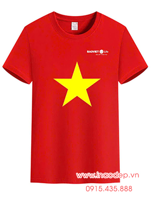 In Áo cờ đỏ sao vàng Bảo hiểm nhân thọ BaoViet Life