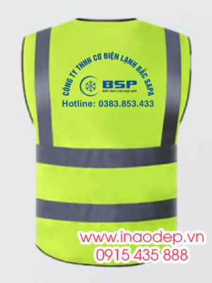 In áo gile Công ty TNHH Cơ điện Lạnh Bắc Sapa BSP