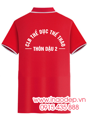 In áo phông CLB Thể dục Thể thao Thôn Dậu 2
