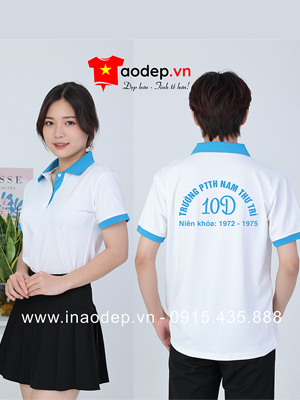 In áo Lớp 10D Trường PTTH Nam Thư Trì niên khóa 1972-1975