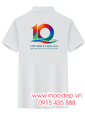 In áo Lớp XDĐ & CQNN K31 Học viện Báo chí và Tuyên truyền 10 năm