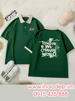 In áo Lớp A1 K60 Trường Láng Hạ - Together We change the world