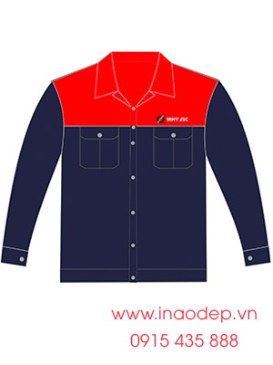 In áo bảo hộ đồng phục Công ty MHY JSC