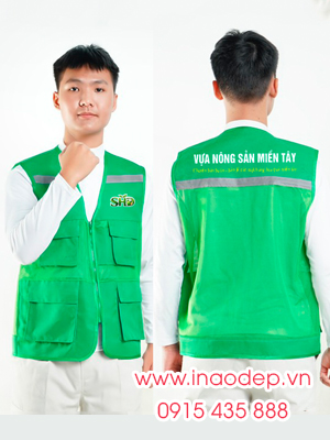 In áo gile Vựa nông sản miền Tây SHD