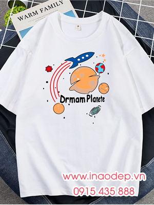 In áo phông đồng phục Drmam Planete