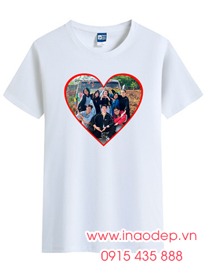 In ảnh nhóm lên áo