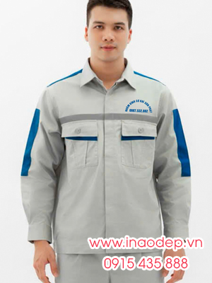 In đồng phục bảo hộ Công ty Nhôm kính cơ khí Sơn Phát