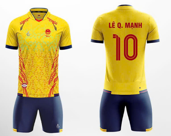 In áo bóng đá số 10 Lê Q. Mạnh  | In ao bong da