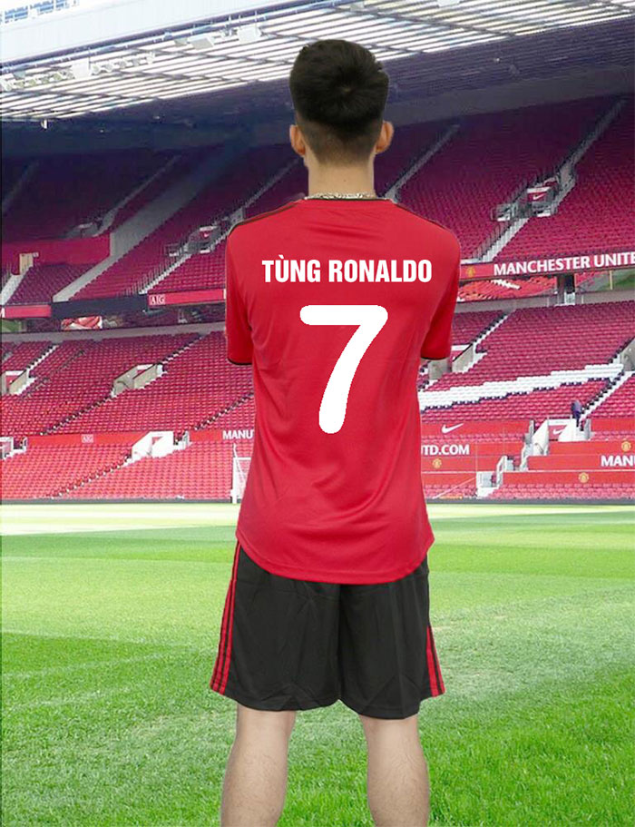 In áo bóng đá Tùng Ronaldo| In ao phong dong phuc