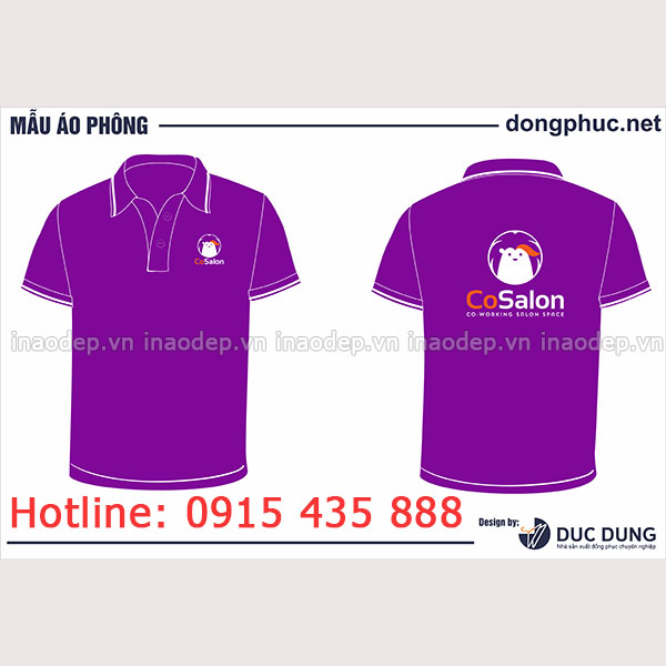In áo đồng phục CoSalon | In ao dong phuc