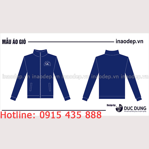 In áo gió công ty CP Quốc tế QC | In ao cong ty nha hang