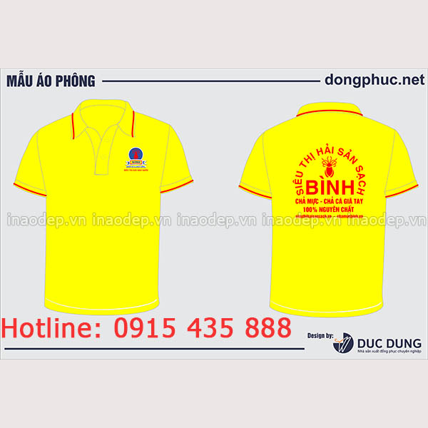 In áo Siêu thị hải sản sạch Bình | In ao nha hang