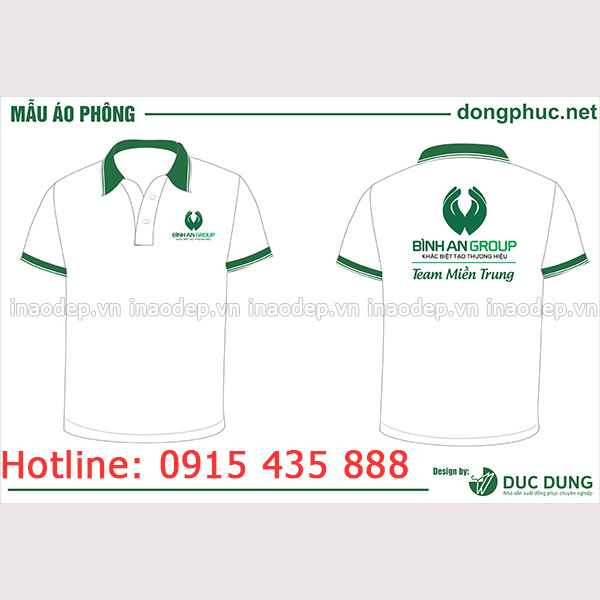 In áo Bình An Group Team Miền Trung| In ao cong ty
