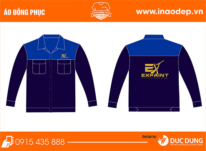 In áo bảo hộ Công ty Expaint | In dong phuc bao ho