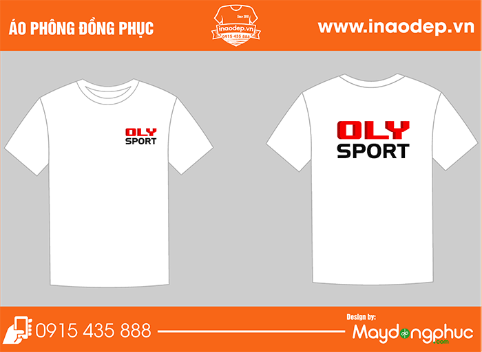 In áo phông cổ tròn CLB Oly Sport | In ao phong dong phuc