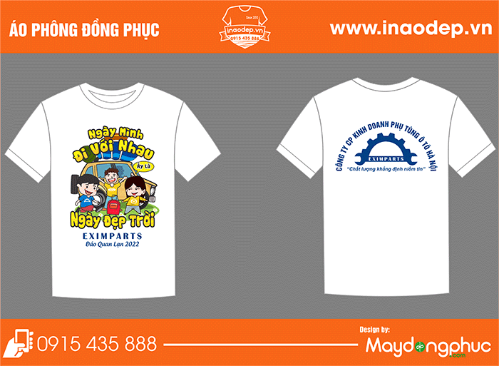 In áo phông Công ty CP kinh doanh phụ tùng ô tô Hà Nội | In ao phong dong phuc