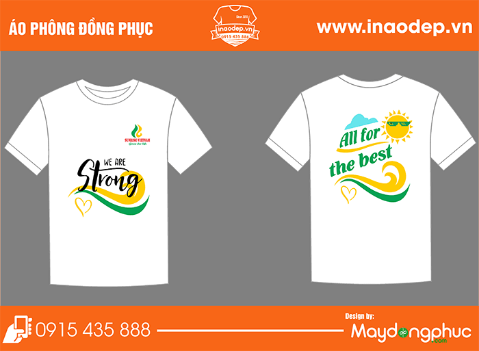 In áo phông Công ty Sunrise Việt Nam | In ao phong dong phuc