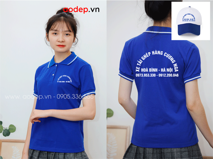 In áo phông Công ty Xe tải ghép hàng Cương Nga | In ao phong dong phuc