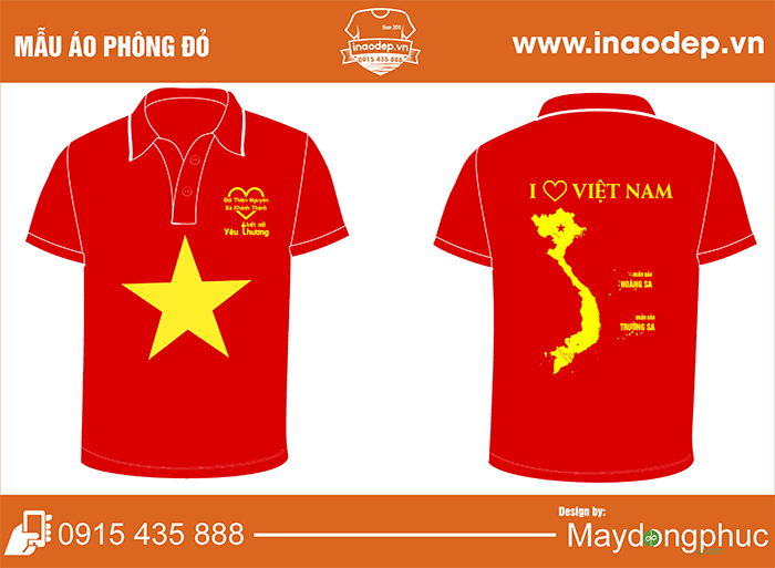 In áo phông Đội thiện nguyện Xã Khánh Thành | In ao phong dong phuc