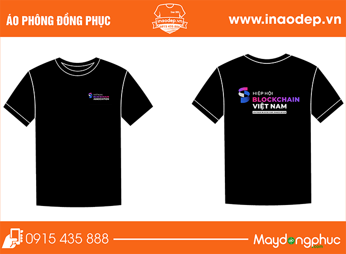 In áo phông Hiệp hội blockchain Việt Nam | In ao phong dong phuc