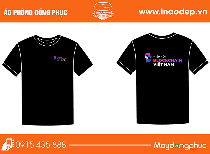 In áo phông Hiệp hội blockchain Việt Nam | In ao phong dong phuc