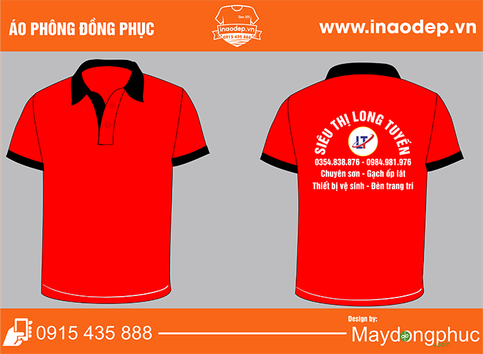 In áo phông Siêu thị Long Tuyến | In ao phong dong phuc