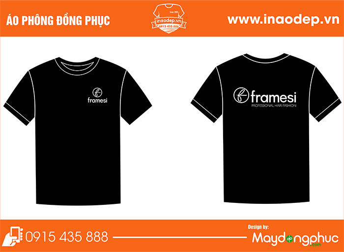 In áo phông Tiệm tóc Framesi | In ao phong dong phuc